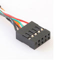 9 Pin Motherboard Header to 2 Ports USB 2.0 Female Cable Adapter for PC