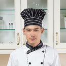 Black Chef Jacket Hotel Kitchen Apparel Coat Waiter Uniforms M Chef Hat Cap