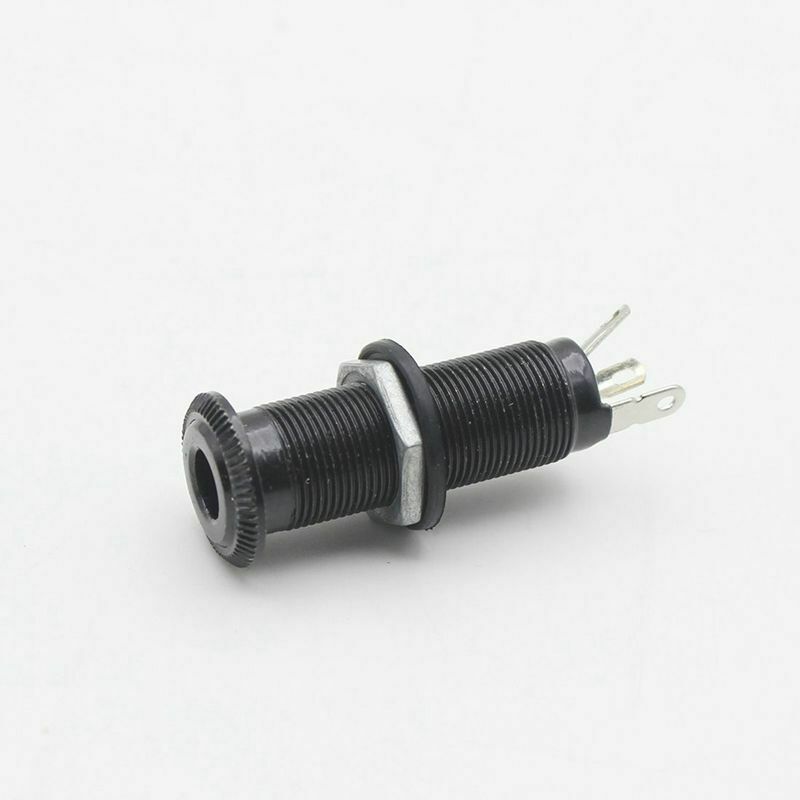 Cylinder Clip End Pin Mono Panel Output Jack Socket for Electric Guitar Hig