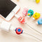 2sets 4pcs Fashion Cartoon Phone USB Data Charging Cable Wrap Cover Protector LJ