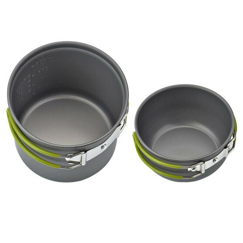 Outdoor Cooking Set Camping Hiking Cookware Tool Portable Picnic Bowl Handle Hn