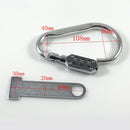 Motorcycle Helmet Combination Code Lock + T-Bar Rubber Anti-theft Black