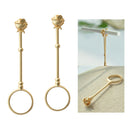 2Pcs  17mm Cigarette Finger Ring Free Hand Lady Man Gift Golden