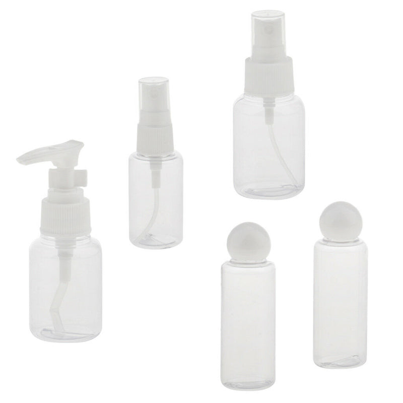 Travel Bottle Set Empty Sprayer Bottles Toiletries Liquid Containers Makeup