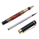 Chinese Classical Roller Ball Pen Elegant Golden Metal Ballpoint Pen for Of E3C5