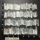 50g Lot Tibet Natural Clear Crystal White Quartz Points Terminated Wand Specimen