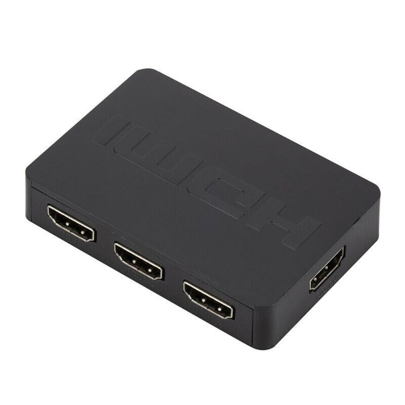 3x1 HDMI Splitter Switcher 3 Port Hub Box Auto Switch 3 In 1 Out 1080P H GMX
