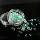 4Colors/Set Nail Art Stickers Nail Decorations Glass Shards Tool~ Decals