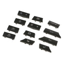 12 Button Key Caps Kit A/C Heater Switch Assorted Fits BMW 5 6 7 F10 F12 F01