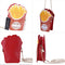 Woman Cupcake PU Chain Bag Popcorn Crossbody Messenger Bag (French Fries