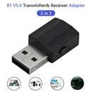 2 in 1 Wireless Bluetooth5.0 Audio Receiver Transmitter 3.5mm RCA for TV PC A