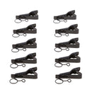 10x Metal Ring Style Mini 10mm Lavalier Lapel Collar Clip Microphone Holder