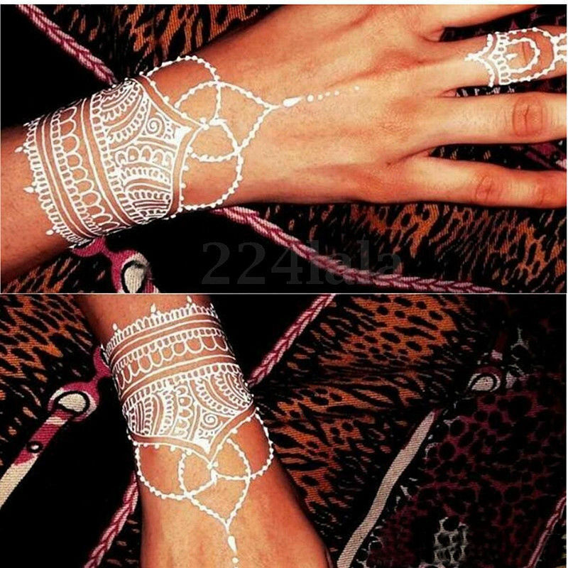 Natural Herbal Henna Cones Temporary Tattoo kit White Art Paint Mehandi-I.AU