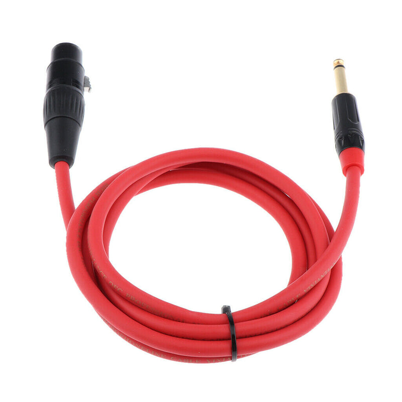 Shielded 6.5mm 1/4 inch Male to XLR 3Pin Female Patch Cable Audio Sound 1.5M /