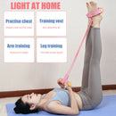 Rally Fitness Sit-Up Pedal Pull Rope Four Tube Puller Training Band (Pink)