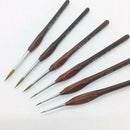 6X Extra Fine Detail Paint Brushes for Art Painting Nail Acrylic Make-up US