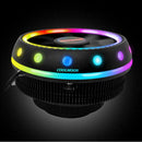 Coolmoon CPU Cooler Gorgeous RGB Color Change Quiet Desktop Case Heatsink Fan