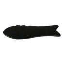 2 Pcs Manual Fish Shaped Gua Sha Board Massage Tools Black, Easy to Clean