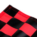 Backyard Putting Green Golf Training Aid Chequered Flag Solid Flag Red+Black