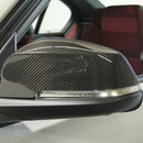 Car Side Mirror Cover Fiber Mirror Cover Caps (Carbon Look) For BMW F10 F11