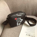 Cartoon Printing Square Shoulder Handbags Women PU Leather Crossbody Bag (5
