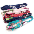 Girl 1Pc Printed Wide-Brimmed New Floral Stretch Flower Ribbon Elastic Bow  D4Z2