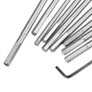 10x Wood Drill Bit Set Flat Spade Hex Shank High-carbon Steel Woodworking  dfg