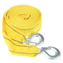 4M Tow Rope Heavy Duty 5 Ton Car Towing Pull Rope Strap Hook Trailer Belt Yellow