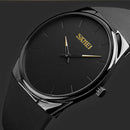 SKMEi Ultra-Thin Quartz Watch Watch Pu Strap Fashion Casual Watch 1601S, Bl