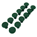 12pcs Durable Green Cane End Caps Garden Cane Caps Plant Care Tools 3cm