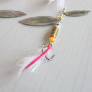 5 Pcs Sinking Lifelike Fishing Lure Paillette Tackle Treble Hook Spinner BaitsLJ