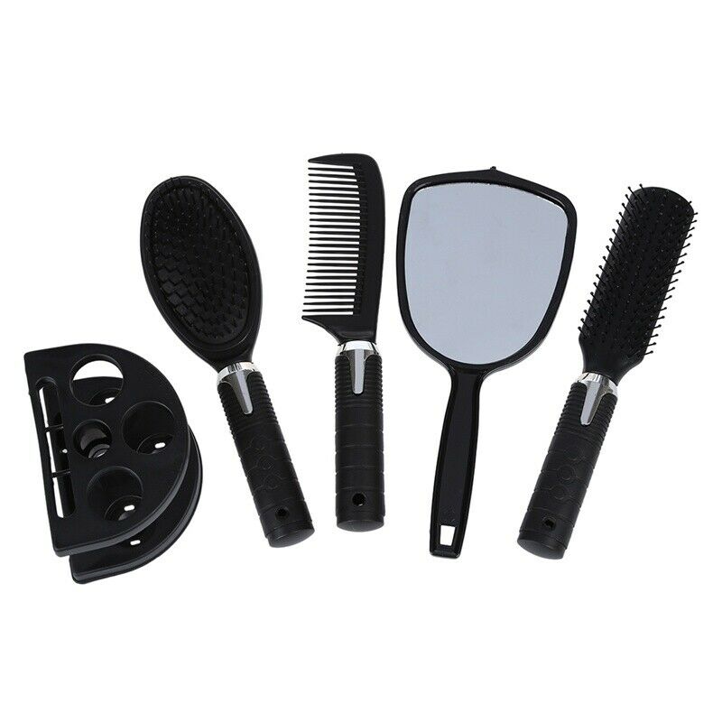 Brush her hair 5x Woman Lady Hair brush massage comb mirror set with mirror C4L9