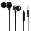 3.5mm Plug Wired Plastic Case In-Ear Stereo Bass Earphone