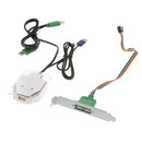 Desktop Computer Case Power Supply on/off Reset Button Switch w/ USB Port