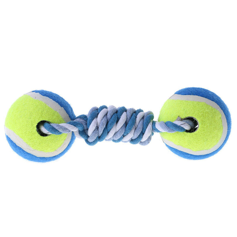 Creative Dog Pet Chew Toys Dog Clean Teeth Training Tool Woven Dumbbell Rope