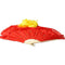 Color Gradient Flame Dancing Silk Fan Belly Veil for Party Stage Performanc A#S