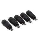 5 Pieces DC Power Supply Plug Adapter Female