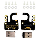 2Pcs Micro-Usb To Type A Usb Adapter Board Expansion Board Usb Power Supply