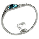 Woman Crystal bracelet lake blue D9M1