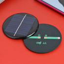 2x 0.28W 5V Round Solar Panel DIY Battery Chargers Solar System Board  A
