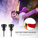 2pcs Non-Slip Guitar Strap Buckles Zinc Alloy Lock Button Buckle Guitar Part