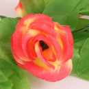 2x Silk Flower Vine Artificial Rose Garland Lotus Wall Hanging Floral Orange