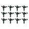 12pcs 1/2 inch Rotatable Spray Nozzle Swing Arm Sprinkler Head Garden Watering