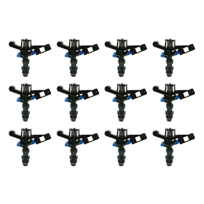 12pcs 1/2 inch Rotatable Spray Nozzle Swing Arm Sprinkler Head Garden Watering
