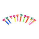 10Pcs Party Blowouts Whistles Kids Birthday Loot Bag Filler Noise Foil Rainbow3C