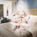 Coffee Dream Catcher Handmade Feathers Wall Car Hanging Decor Ornament