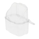 2 Pcs Bird Feeder Portative Transparent Nontoxic Bird Feeder for Small Pets