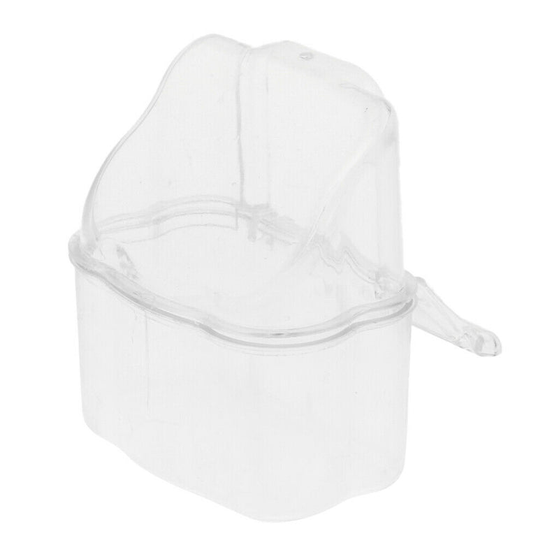 2 Pcs Bird Feeder Portative Transparent Nontoxic Bird Feeder for Small Pets