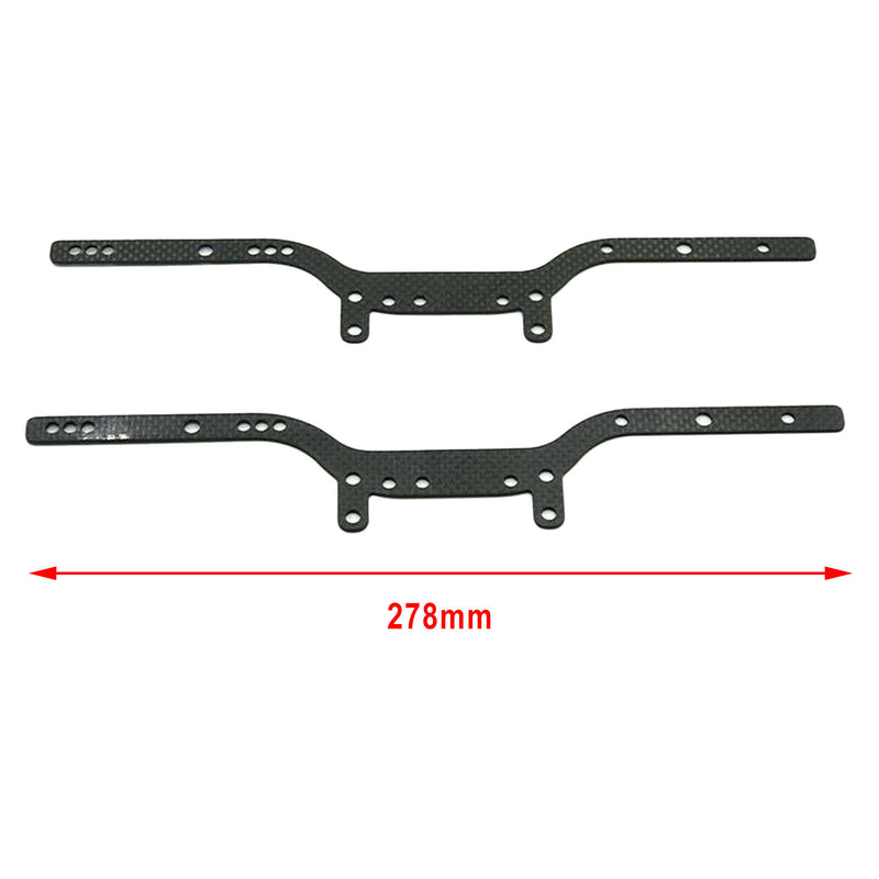 2pcs Carbon Fiber Main Frame Rails for 1:12 MN D91 99S Buggy Car Spare Parts