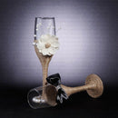 2Pcs Set Fashion Toasting Wedding Glasses Crystal Champagne Flutes For Brid